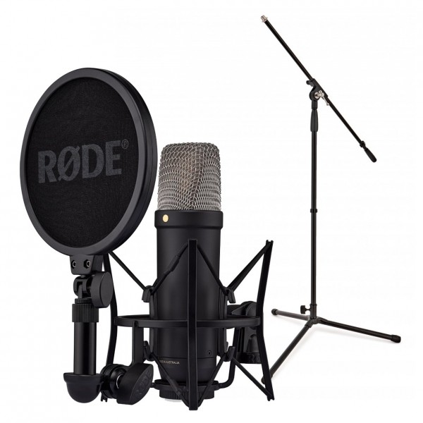 Rode NT1 Gen 5 Vocal Recording Pack with Mic Stand, Black
